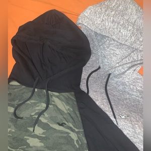 Bundle of two Hollister XL hooded light long sleeves.